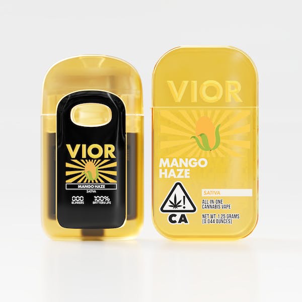 Vior Extracts - Mango Haze | Premium Cannabis Oil Disposable | 1.25g - 1