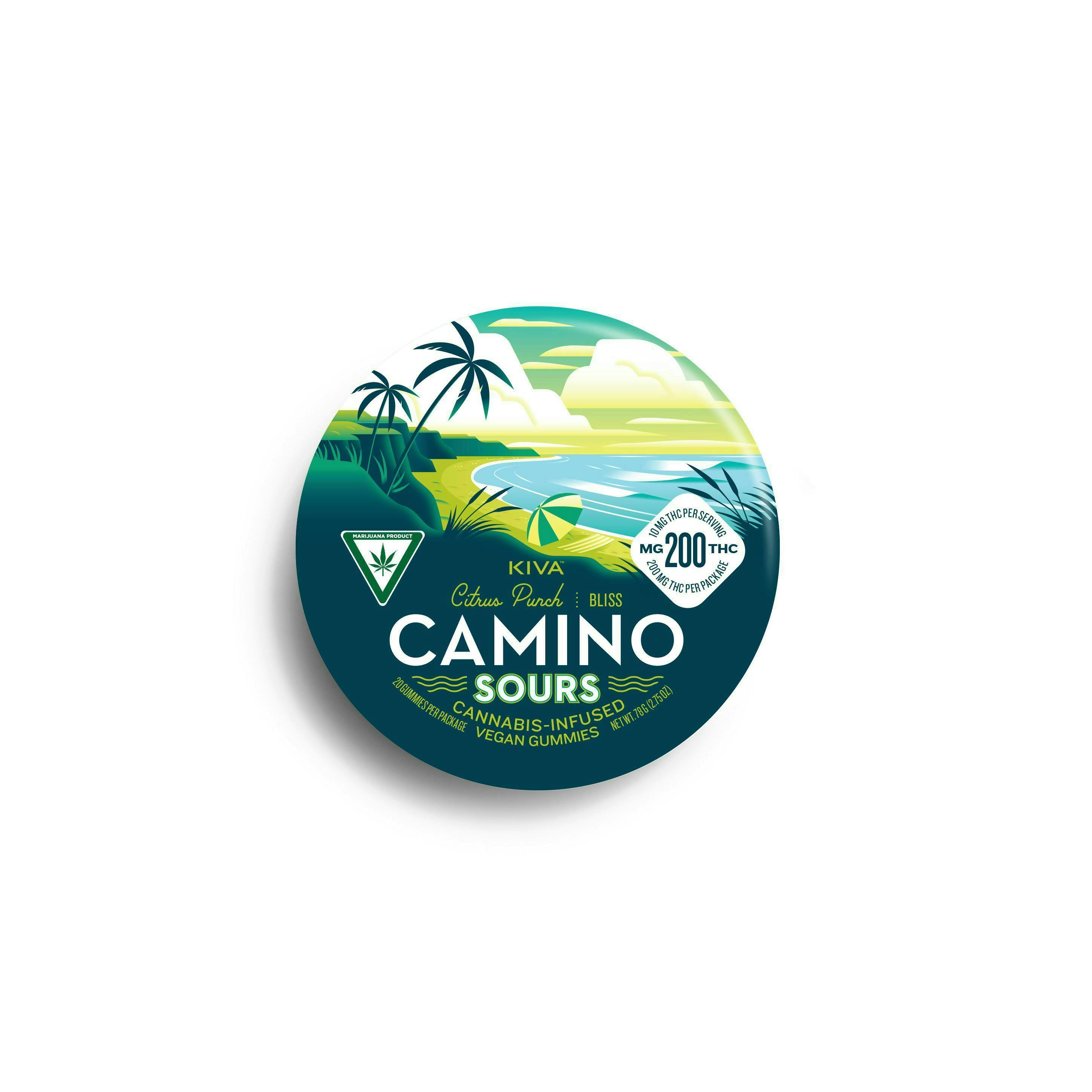 Camino - Bliss | Citrus Punch Sours Gummies | 200mg | 20ct | 10mg/ea - 1