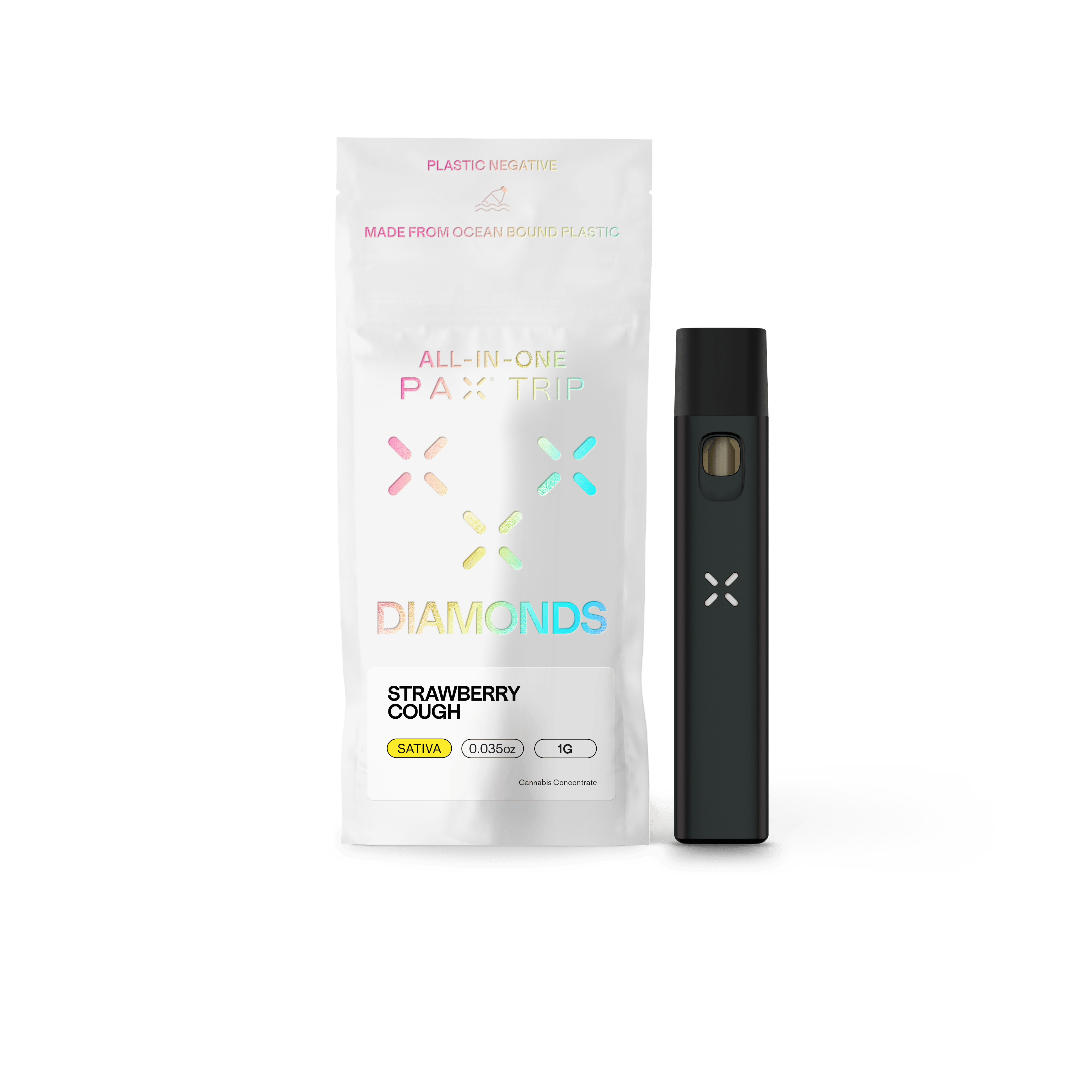 PAX - Strawberry Cough | Diamonds Disposable | 1g - 1
