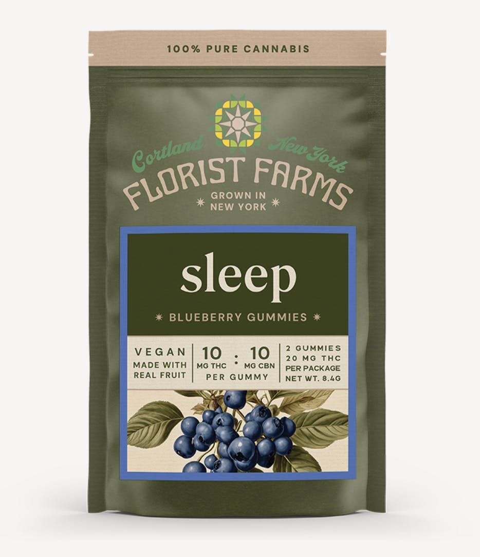 Florist Farms - Florist Farms | Sleep Blueberry Gummies | 20mg | 2ct | 10mg/ea - 1