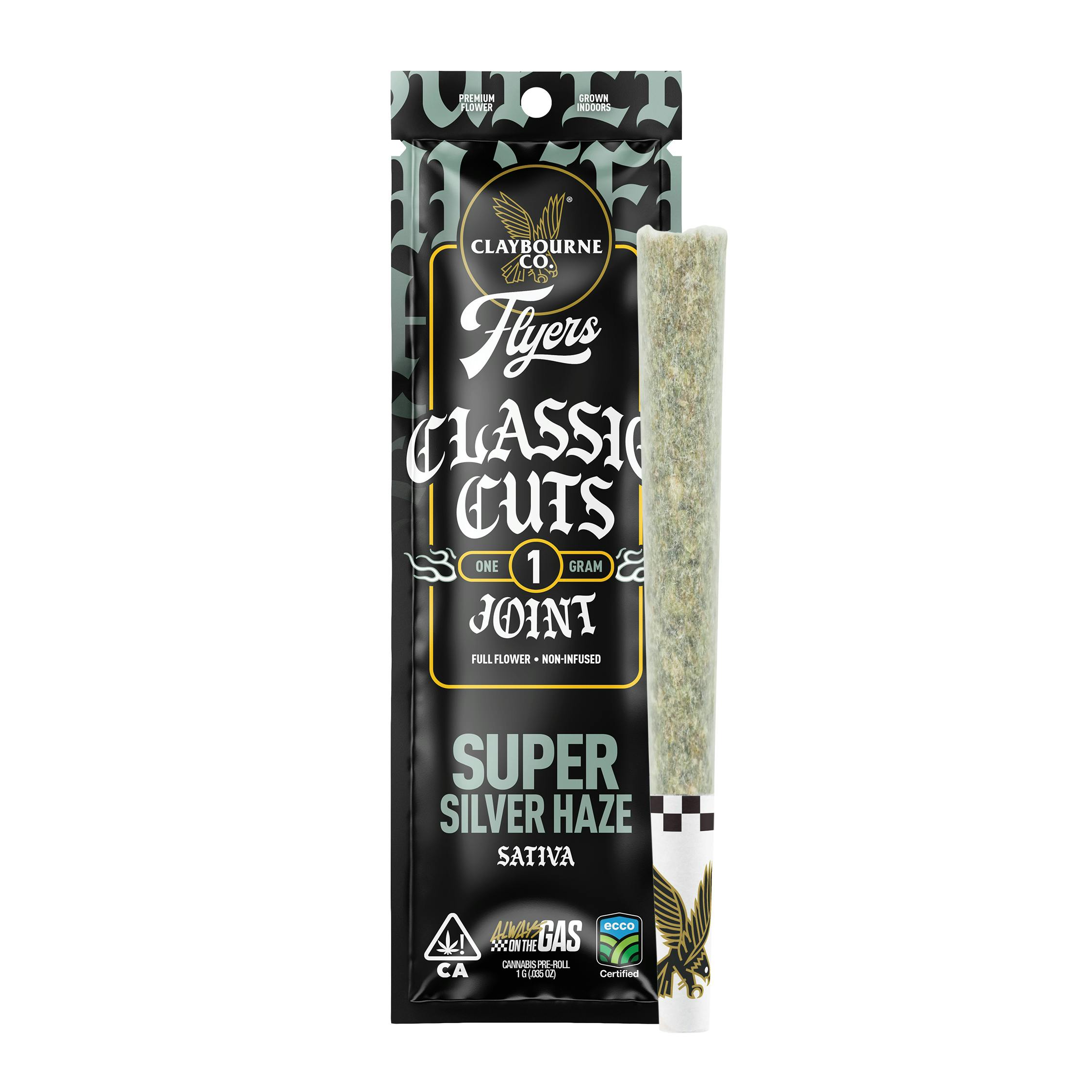 Claybourne Co. - Super Silver Haze (1g) - Classic Cuts Flyers - 1