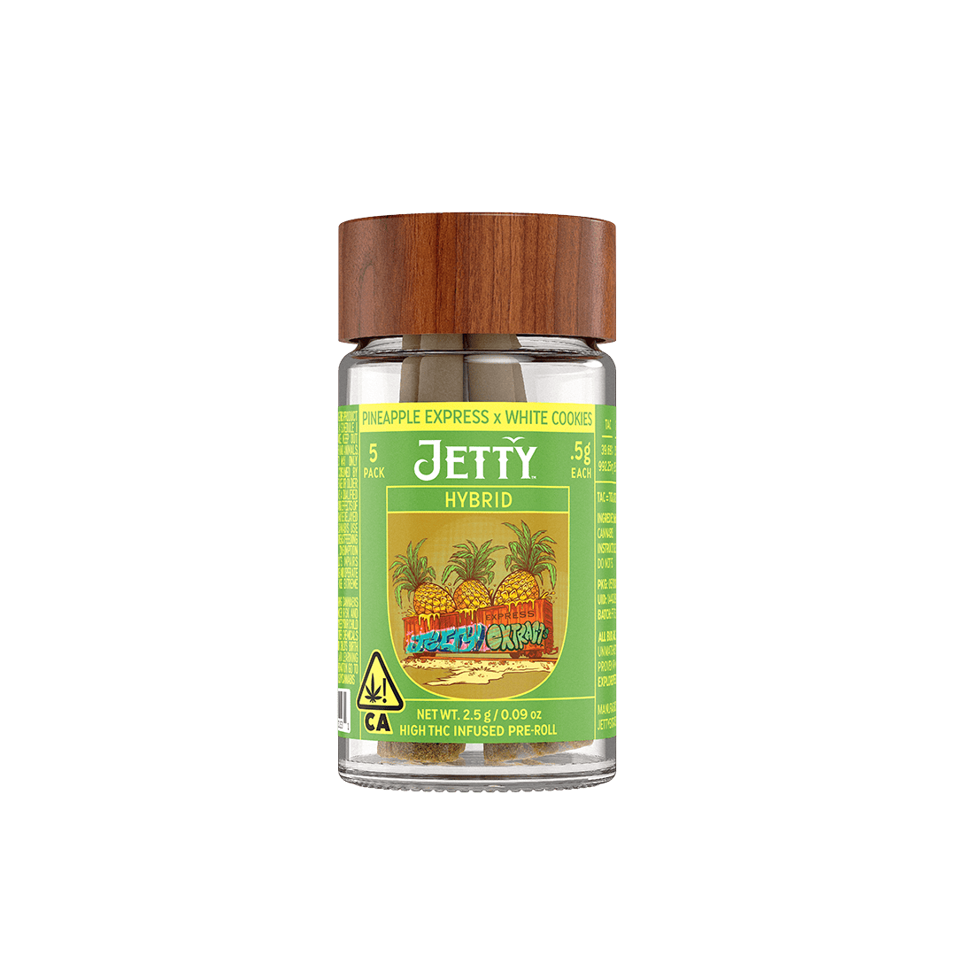 Jetty Extracts - Pineapple Express | Infused Minis | 0.5g each | 5pk - 1