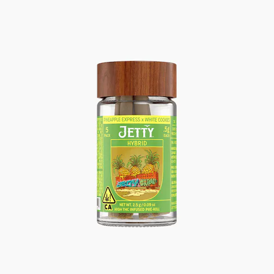 Jetty Extracts - Pineapple Express | Infused Minis | 0.5g each | 5pk - 1