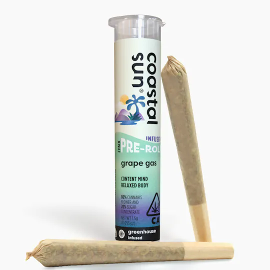 Coastal Sun - Coastal Sun | Grape Gas | Infused Minis | 0.75g each | 2pk - 1