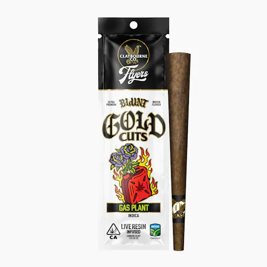 Claybourne Co. - Gas Plant (1.5g) - Flyers Gold Cuts Live Resin Infused Blunt - 1