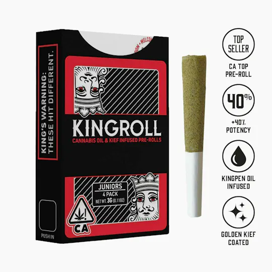 Kingroll - Mixed Variety Pack #8 | Infused Joints | 0.75g each | 4pk - 1