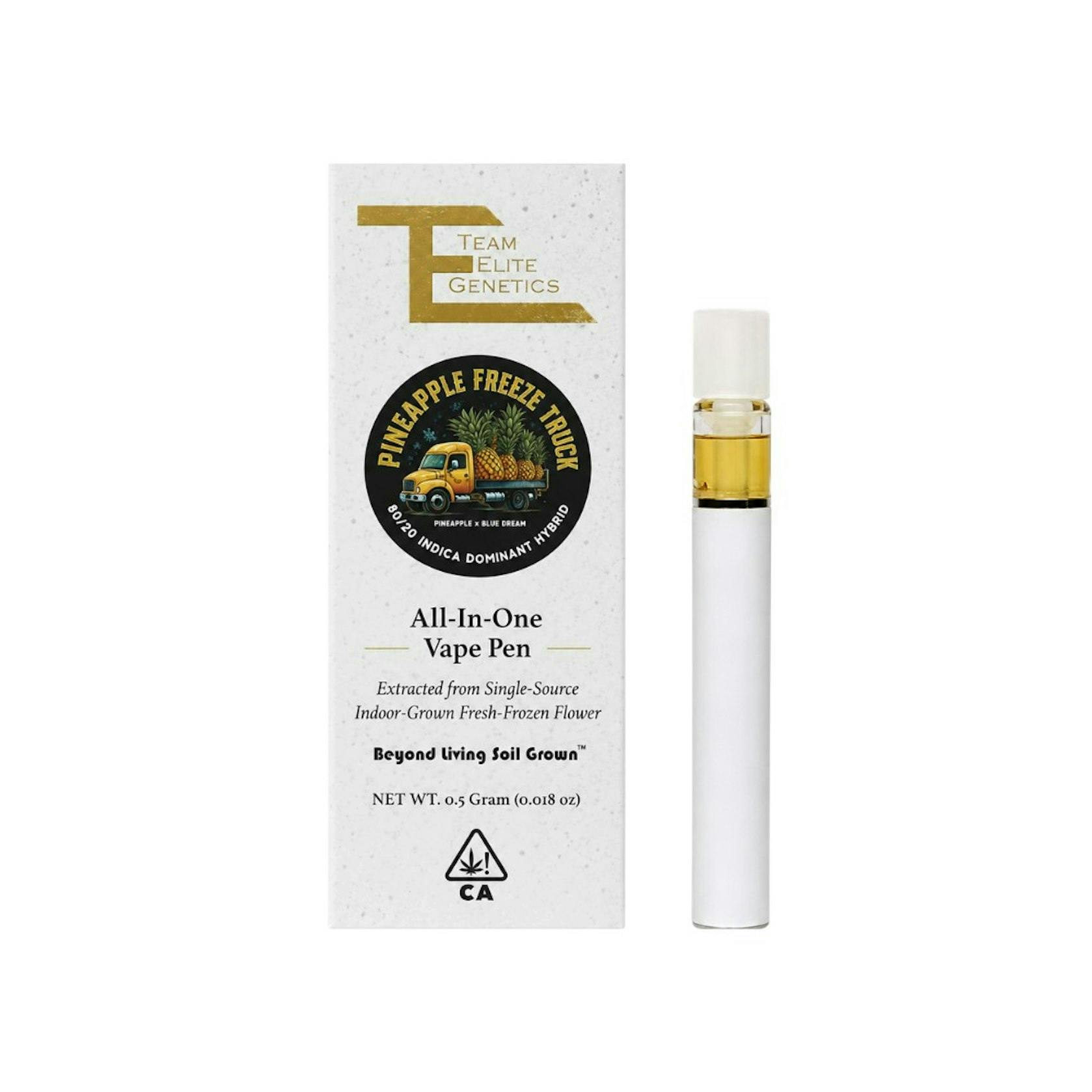 Team Elite Genetics - Pineapple Freeze Truck | Live Rosin Disposable | 0.5g - 1