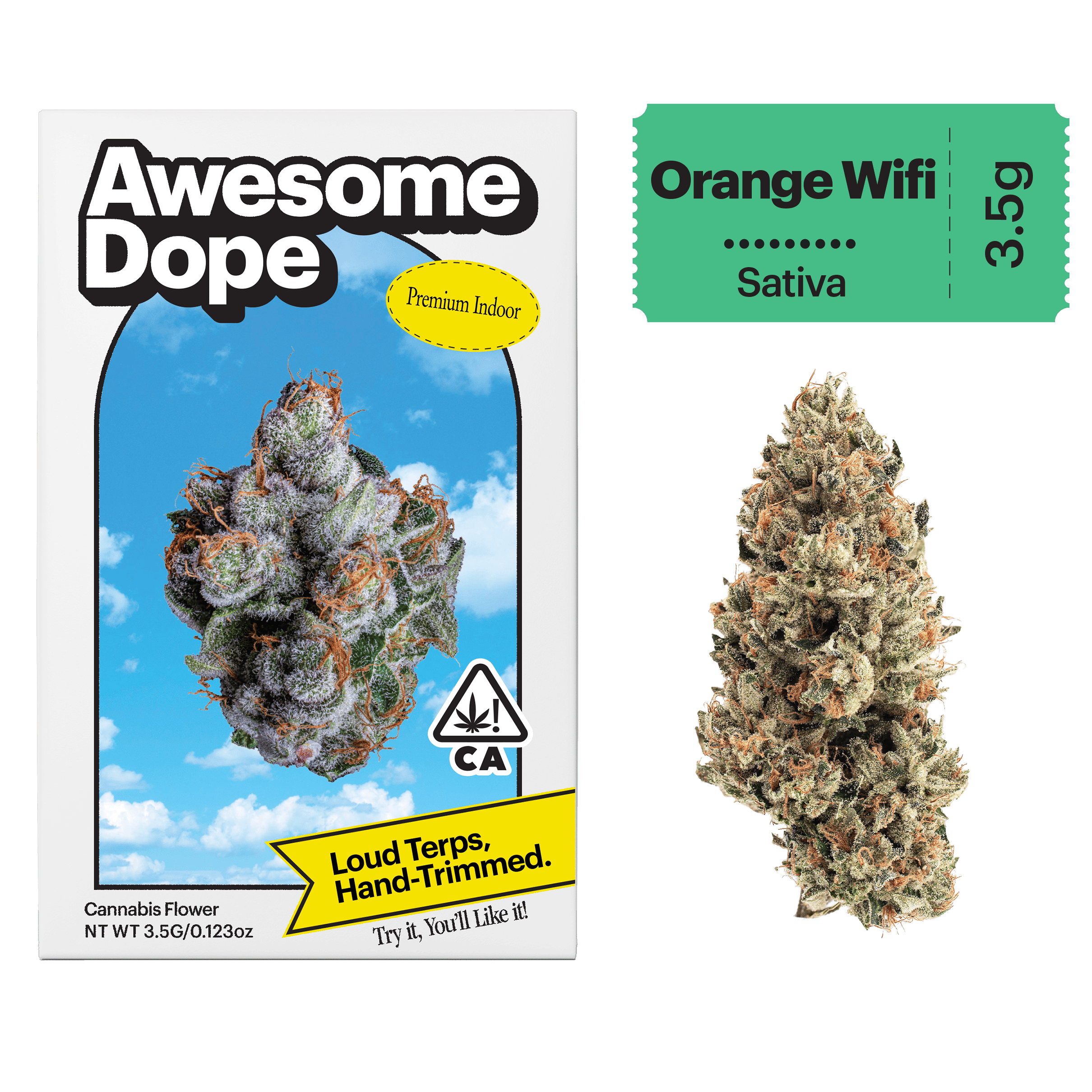 Awesome Dope - Orange Wifi | Premium Indoor Big Buds | 3.5g - 1