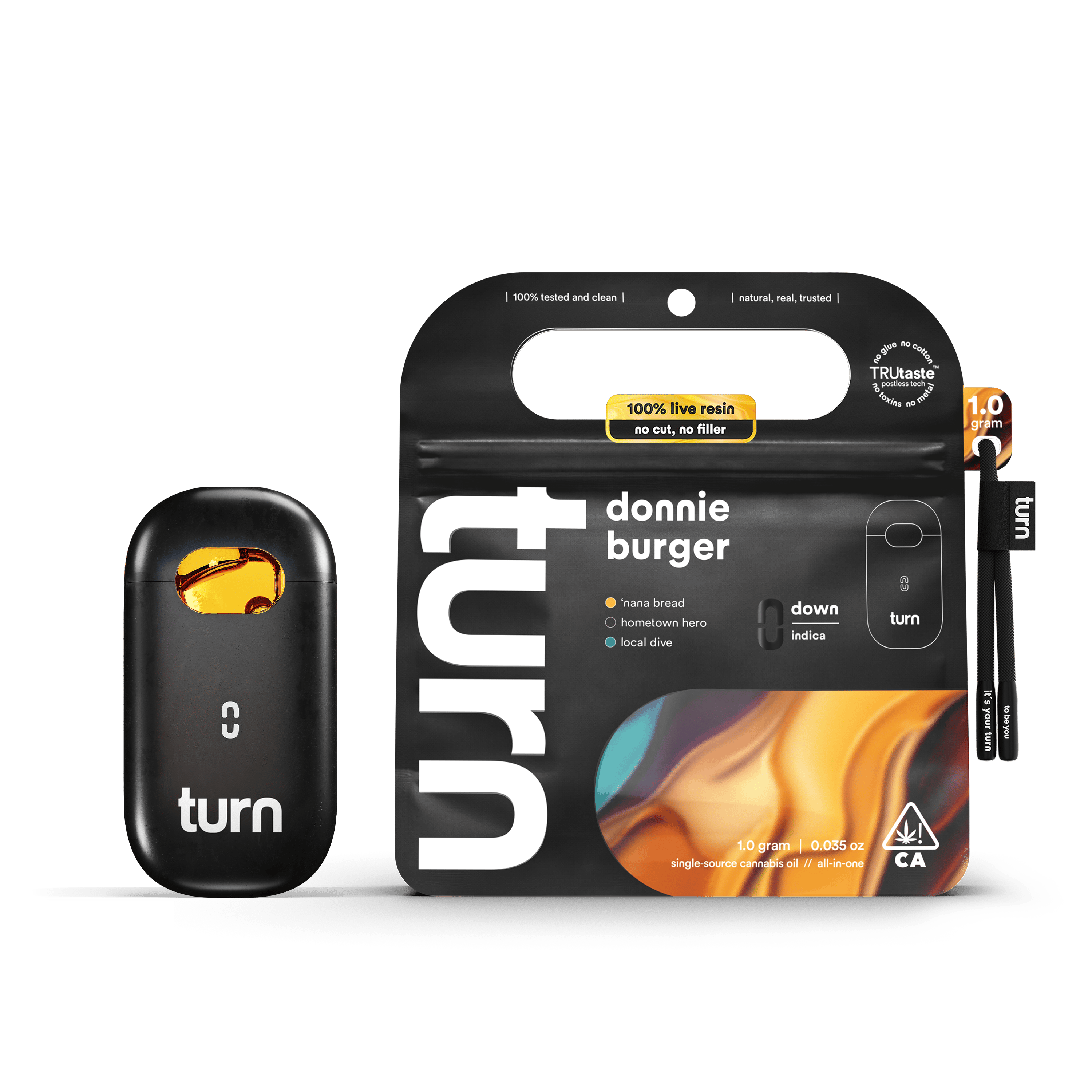 turn - Donnie Burger | 100% Live Resin | AIO | Indica - 1