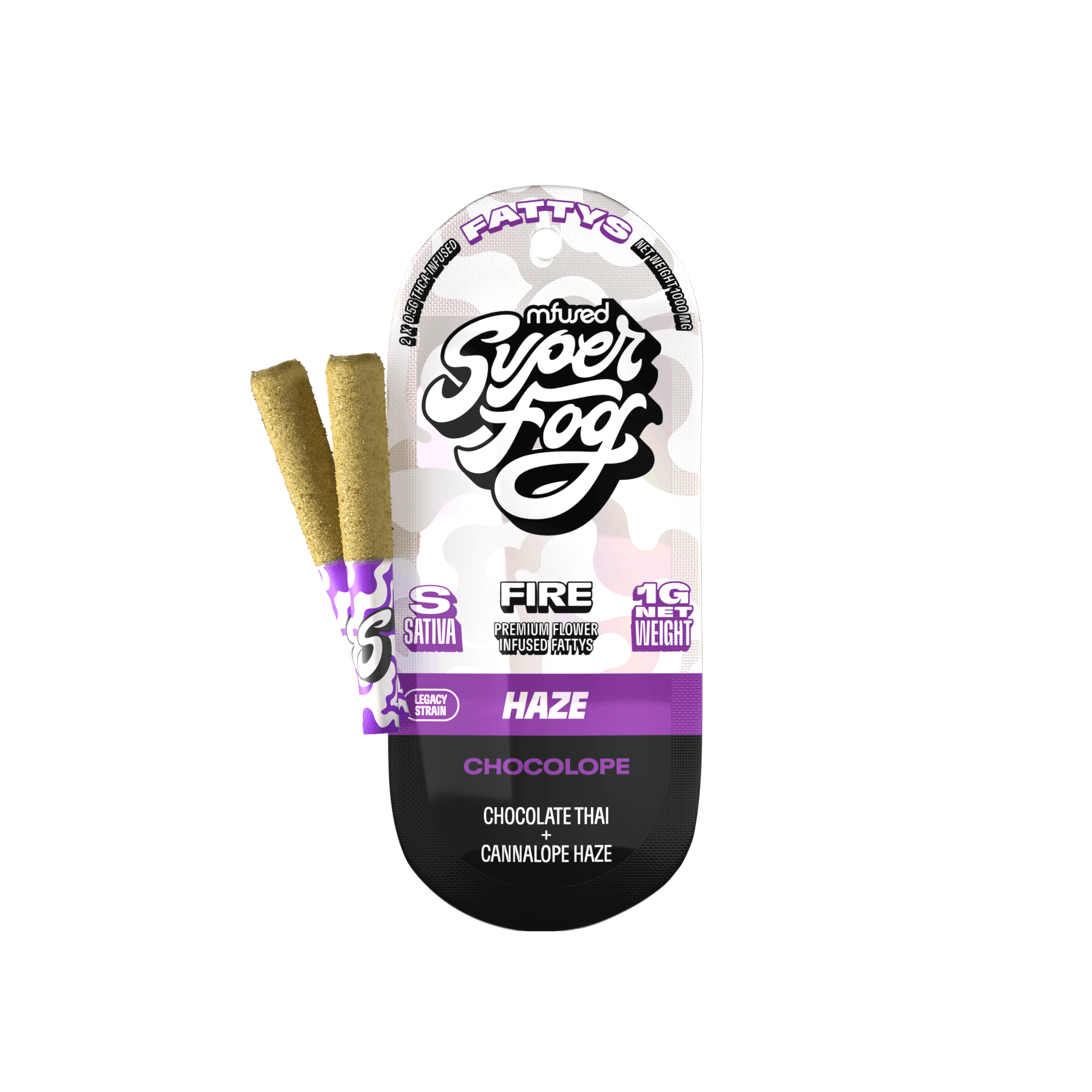 Super Fog by MFused - Chocolope | FIRE Fatty's Infused Minis | 0.5g each | 2pk - 1