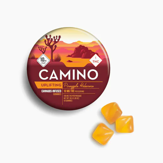 Camino - Uplifting | Pineapple Habanero Gummies | 100mg | 10ct | 10mg/ea - 1