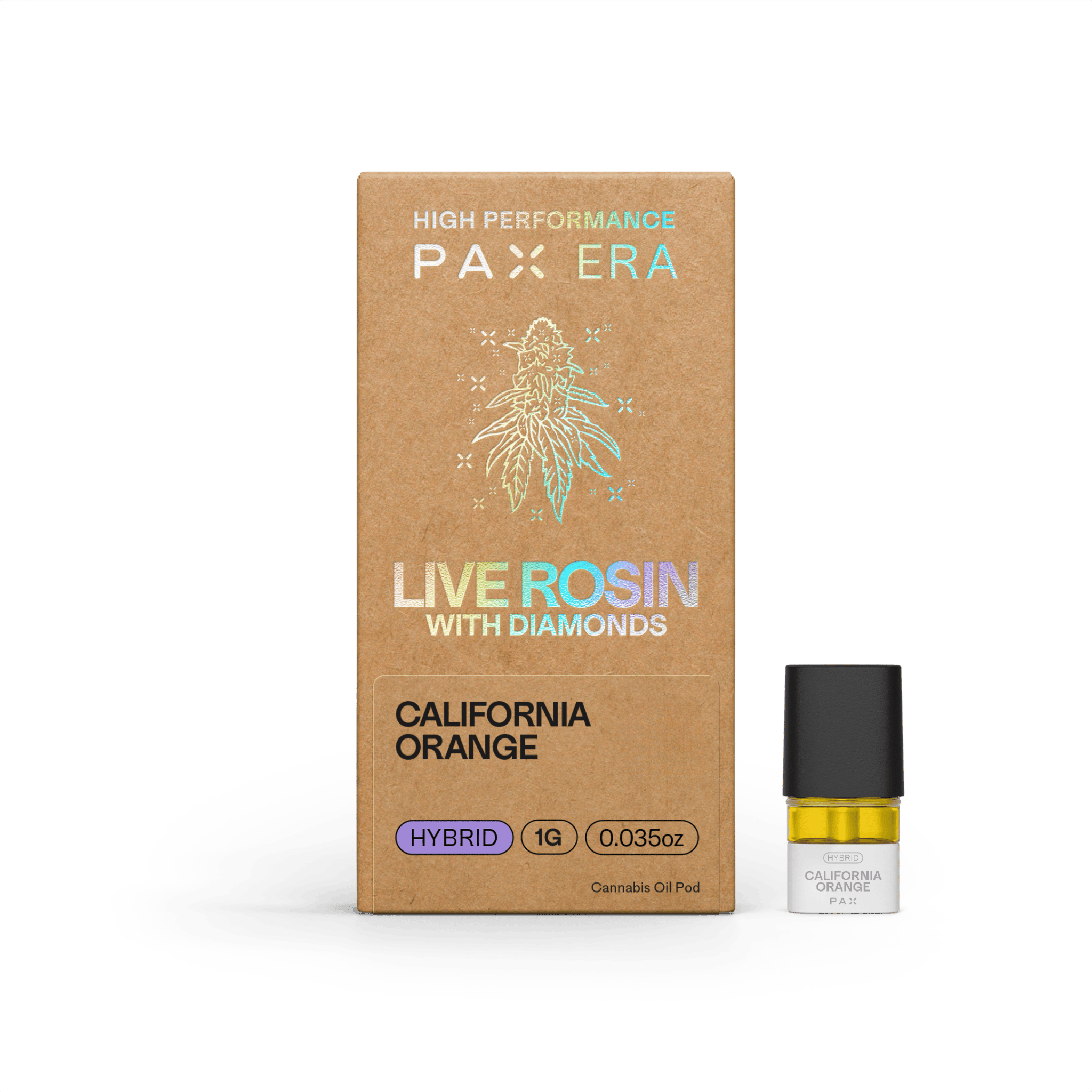 PAX - California Orange | Live Rosin with Diamonds Pod | 1g - 1