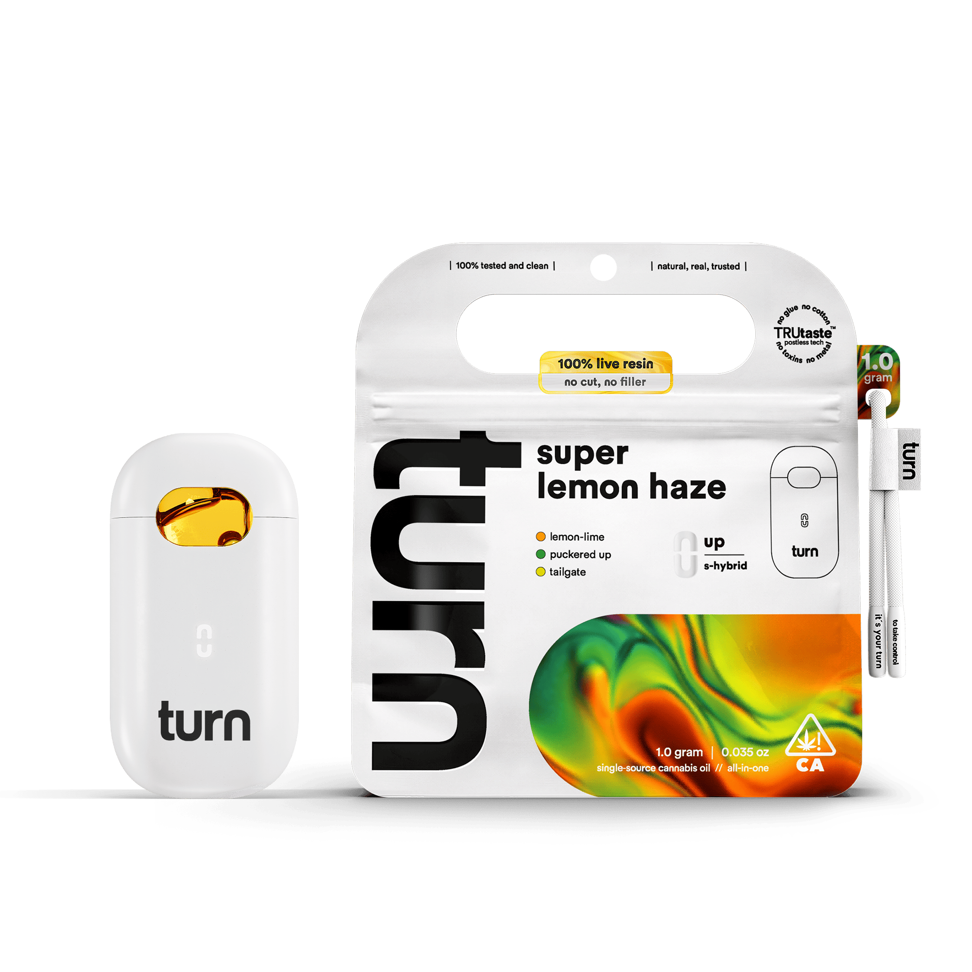 turn - Super Lemon Haze | 100% Live Resin | AIO | Sativa-Hybrid - 1