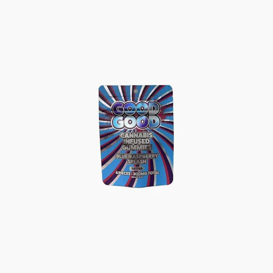 Good Good - Good Good | Blue Raspberry Splash Gummies | 200mg | 4pk | 50mg/ea - 1