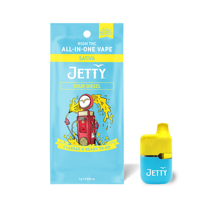Jetty Extracts - Mini Tank | Sour Diesel | Disposable | 1g - 1
