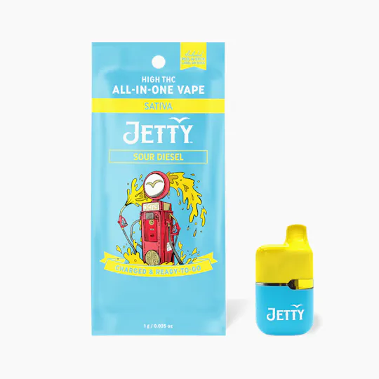 Jetty Extracts - Mini Tank | Sour Diesel | Disposable | 1g - 1