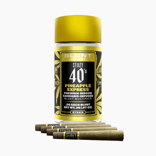 STIIIZY - - PINEAPPLE EXPRESS - .5G 40's Infused Mini Blunt 5 Pack - 1