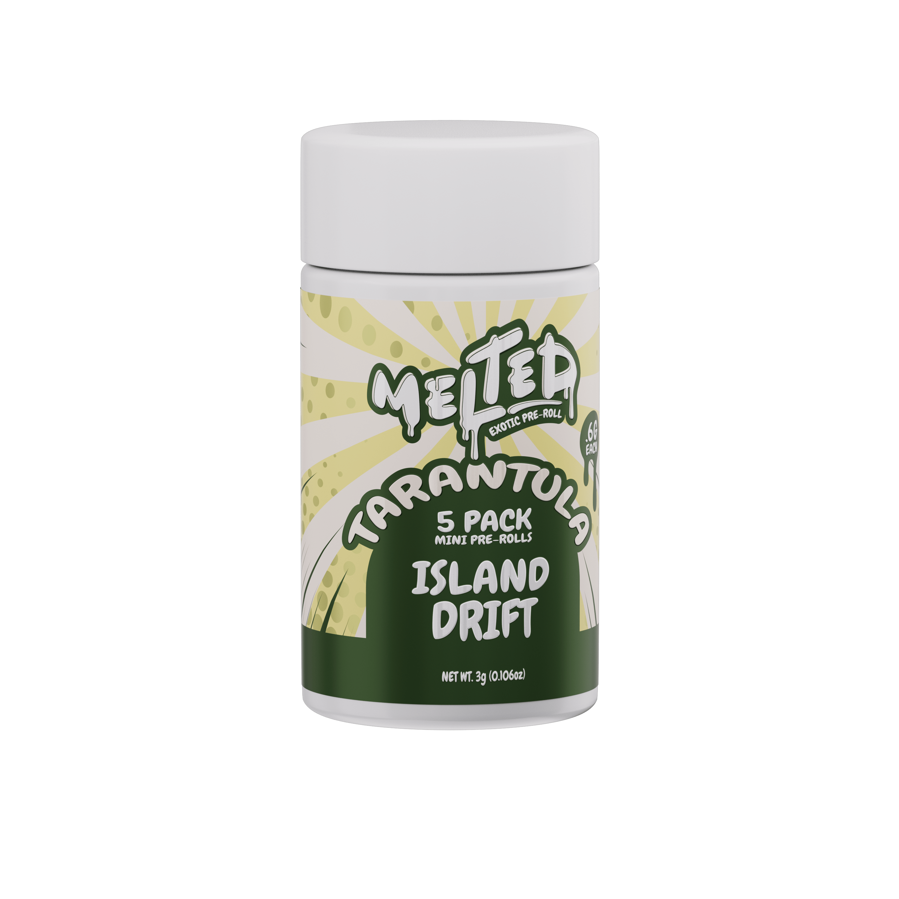 Melted - Island Drift | Infused Joints | 0.6g ea | 5pk - 1