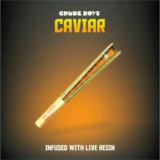 Crude Boys Concentrates - Monster Mints | Caviar Infused Joint | 1.2g - 1