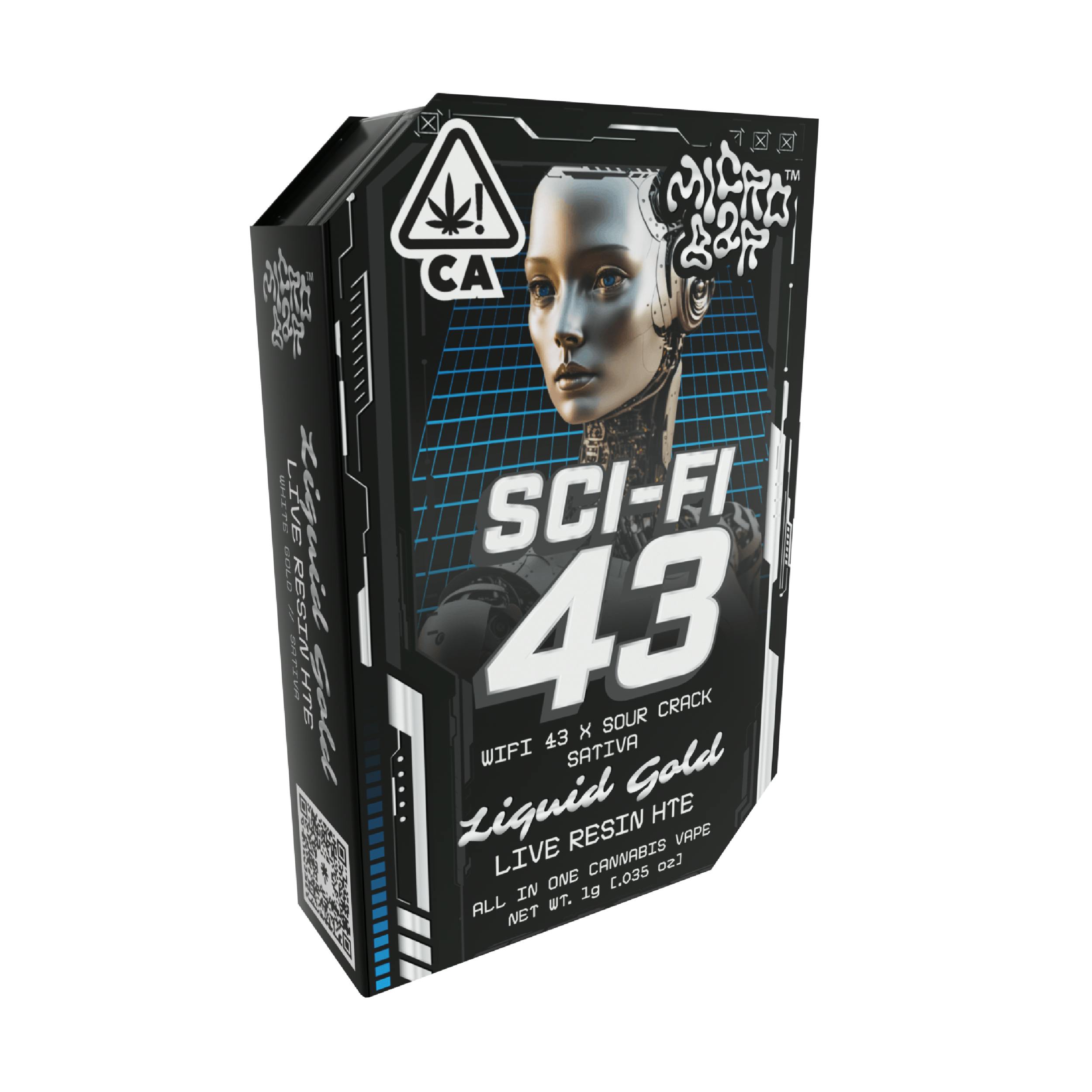 Micro Bar - Micro Bar | Sci-Fi 43 | Liquid Gold Live Resin AIO Disposable | 1g - 1