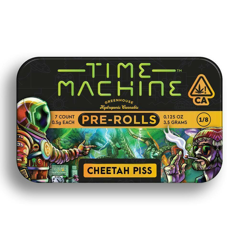 Time Machine - Cheetah Piss | Pre-Rolls | 0.5g each | 7pk - 1