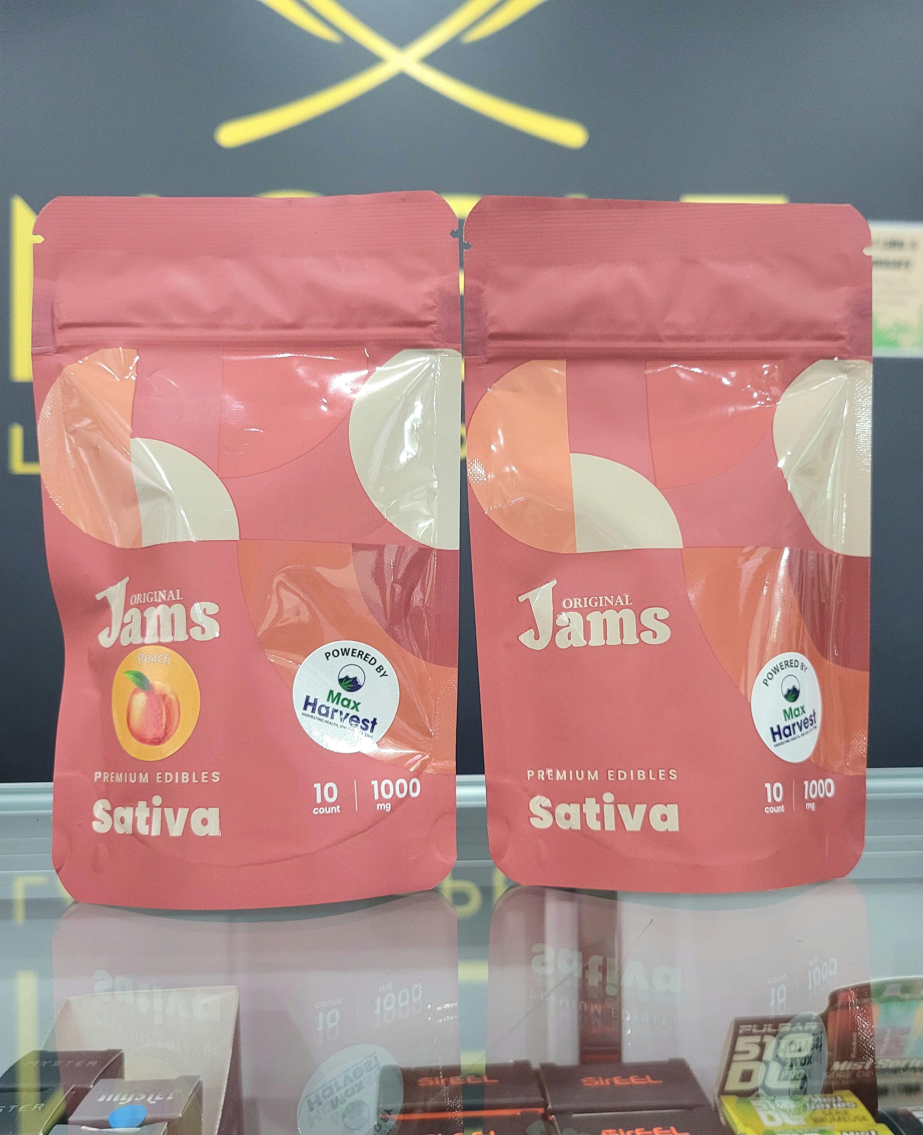 Noble Labs - Noble Labs - Jams 100mg/ 10pk Sativa Gummies | Peach - 1