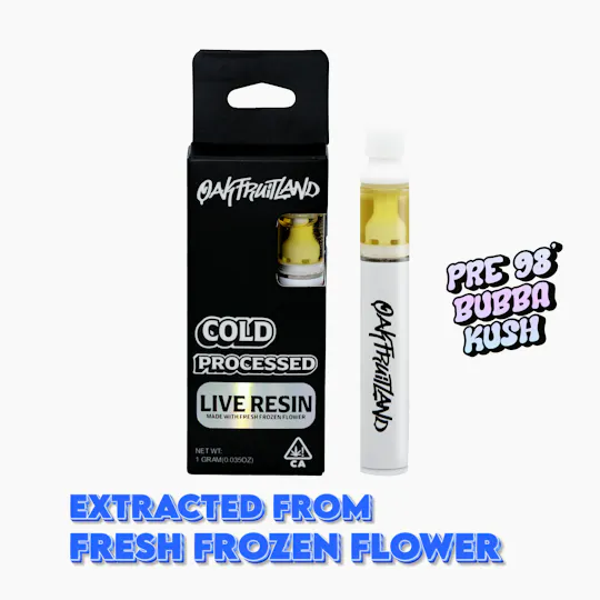 Oakfruitland (OFL) - Pre 98 Bubba Kush | Live Resin Disposable | 1g - 1