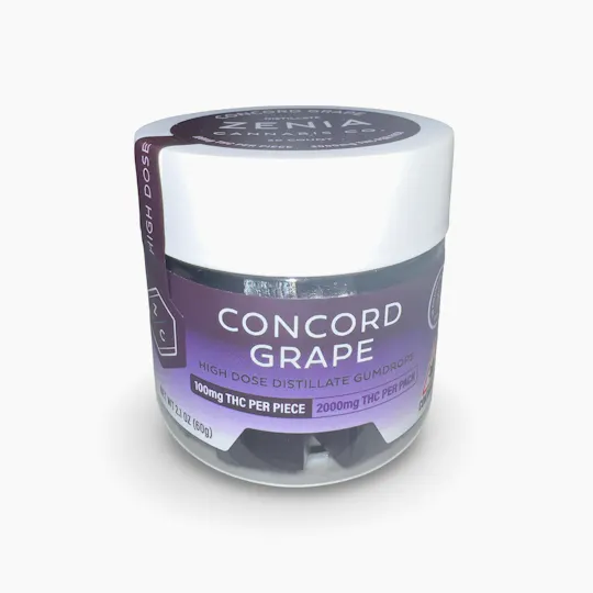 Indico - Concord Grape 100mg High Dose Gummies | Zenia - 1