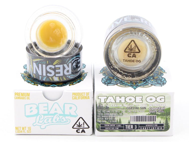 Bear Labs - BEAR Labs - Tahoe OG - Live Resin Budder Tier 3 - 1