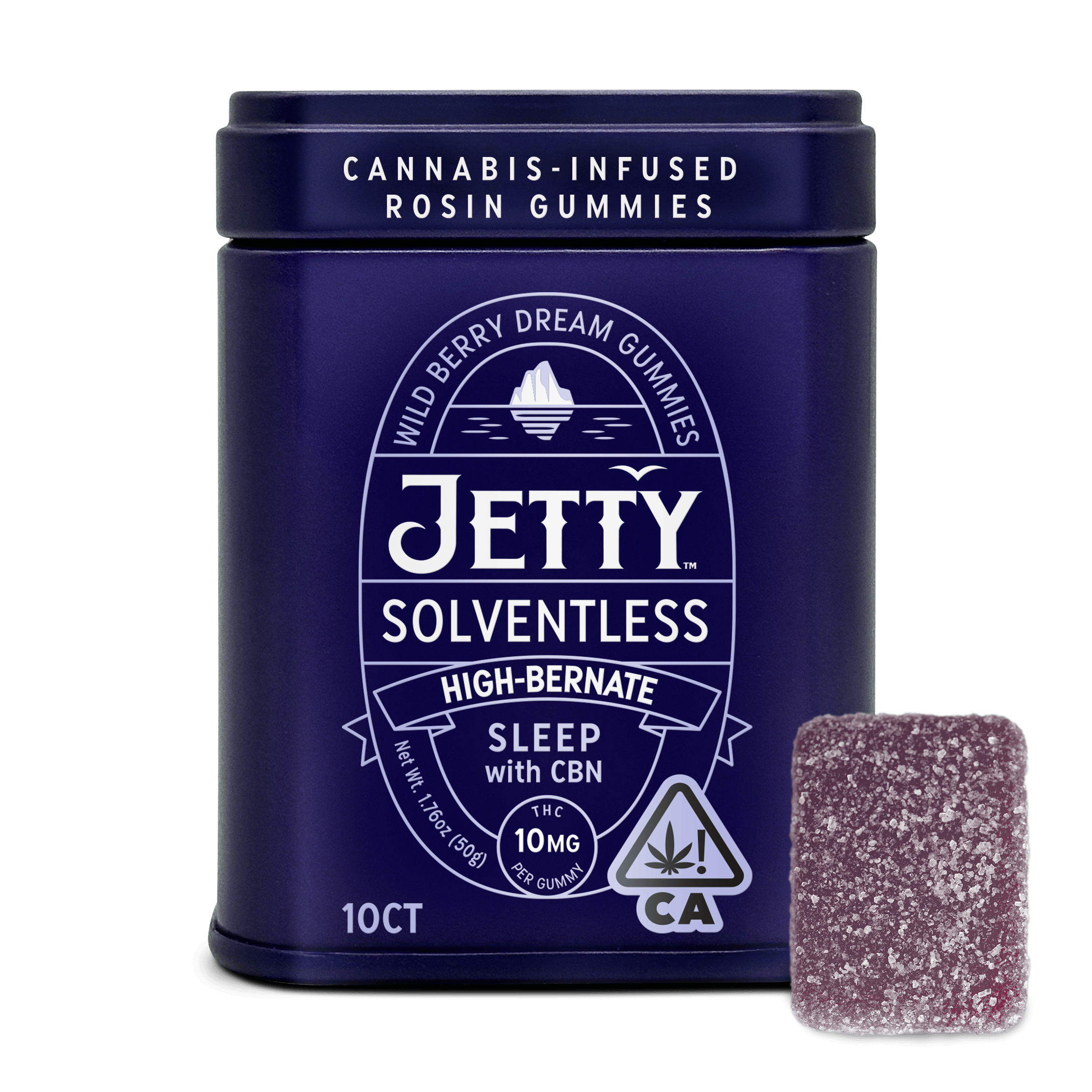 Jetty Extracts - High-Bernate | Wildberry Dream Gummies | 100mg | 10ct | 10mg/ea - 1