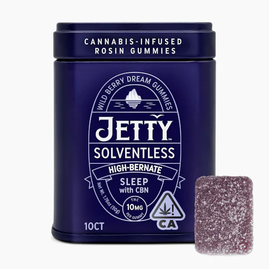 Jetty Extracts - High-Bernate | Wildberry Dream Gummies | 100mg | 10ct | 10mg/ea - 1