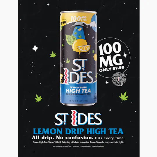 ST IDES - Lemon Drip High Tea | Non-Carbonated | 100mg | 12 fl oz - 1