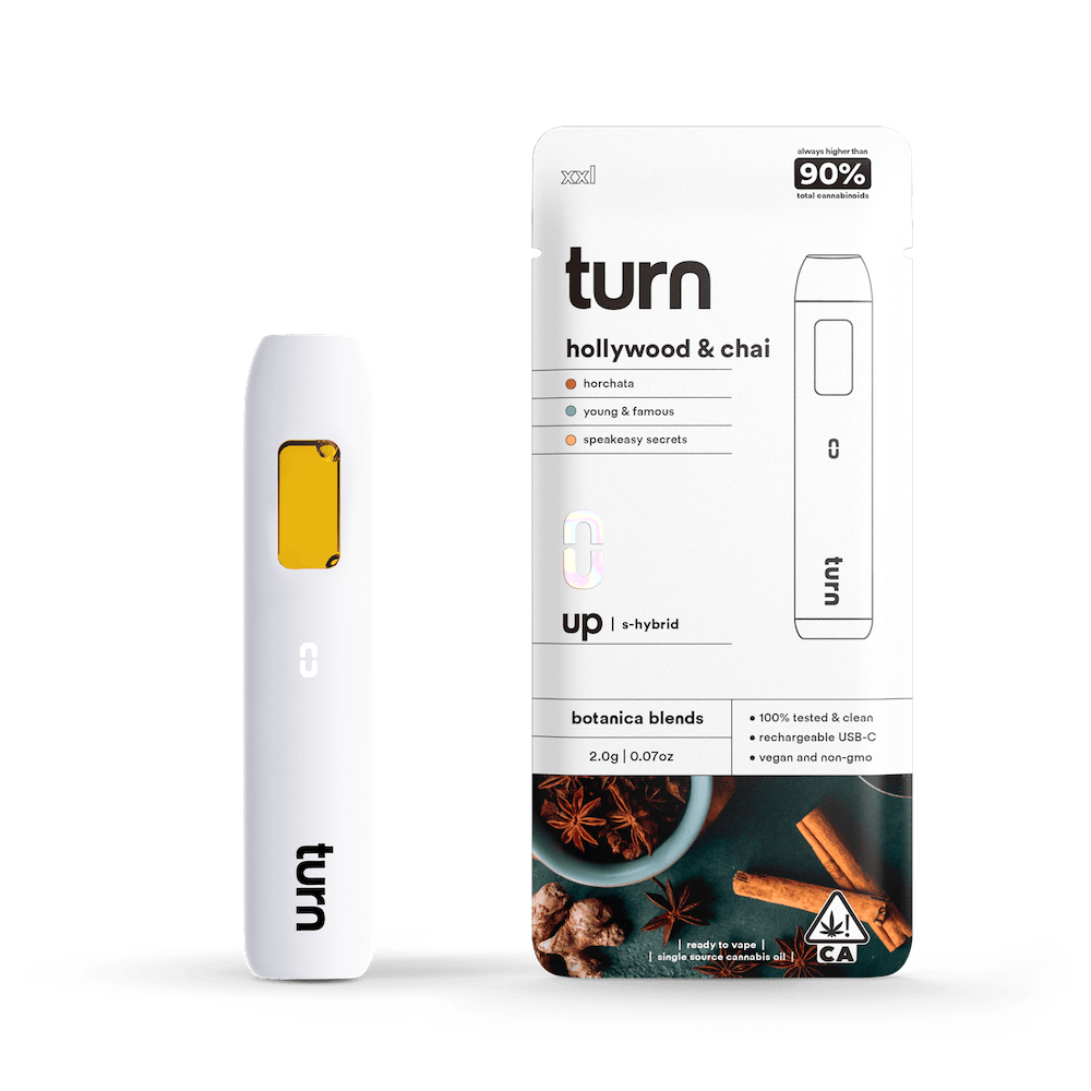 turn - Hollywood & Chai | Botanica Blends | AIO | Sativa - 1