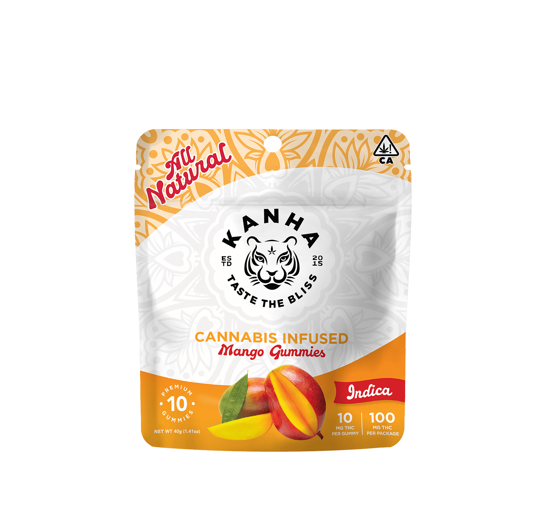 KANHA - Mango | Classic | Indica | 100mg THC | 10-pack - 1