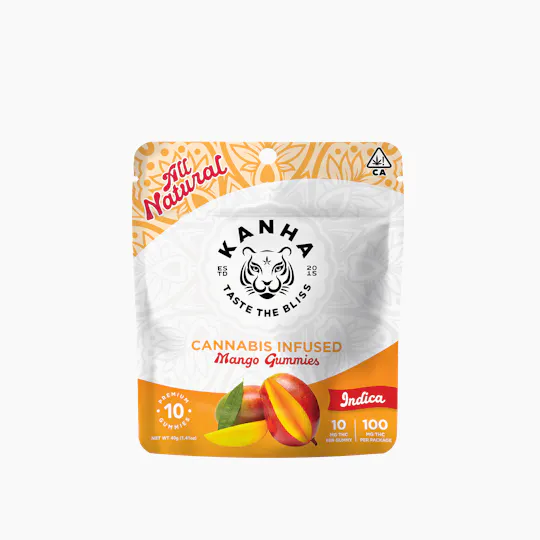 KANHA - Mango | Classic | Indica | 100mg THC | 10-pack - 1