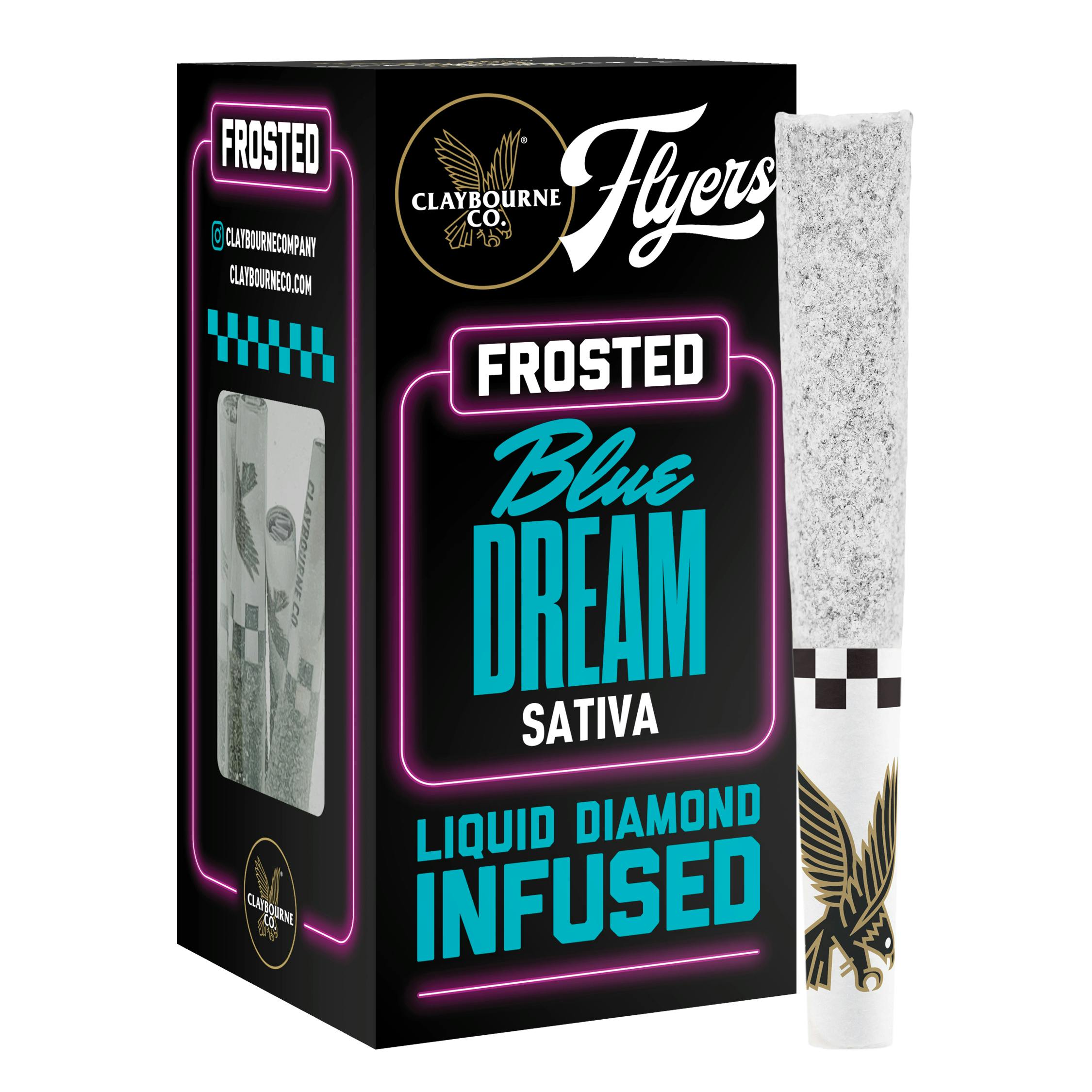 Claybourne Co. - Blue Dream (2.5g) - Diamond Frosted Flyers Pre-Rolls - 1