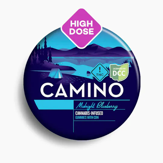 Camino - Sleep | Midnight Blueberry THC:CBN 5:1 Gummies | 200mg | 10ct | 20mg/ea - 1