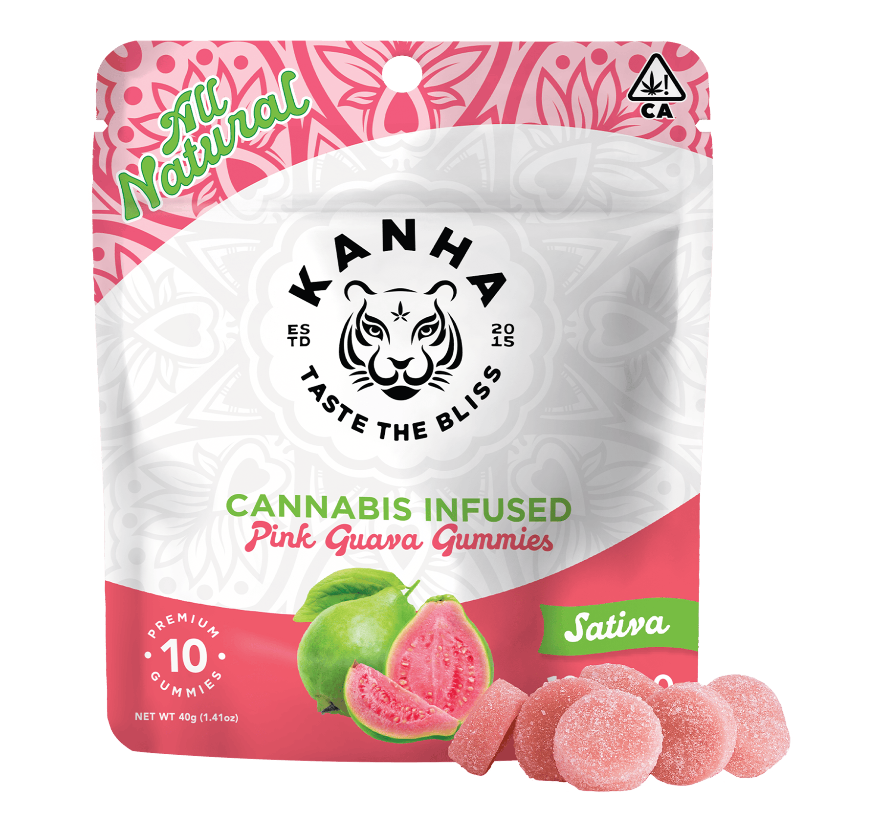 KANHA - Classic | Pink Guava Gummies | 100mg | 10ct | 10mg/ea - 1