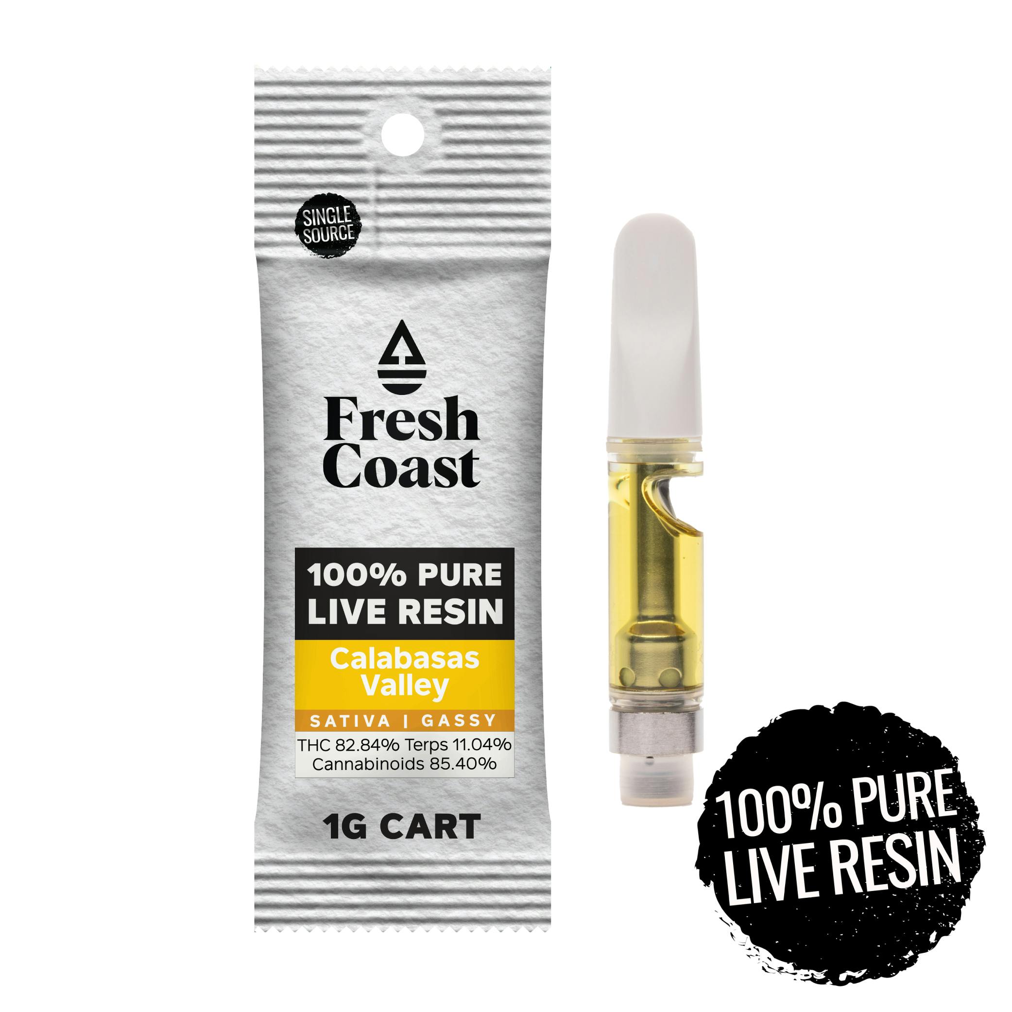 Fresh Coast - Calabasas Valley | Live Resin Cartridge | 1g - 1