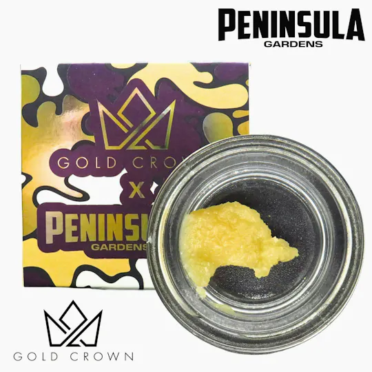 Gold Crown - Gold Crown x Peninsula Gardens | Candy Blues | Badder | 1g - 1
