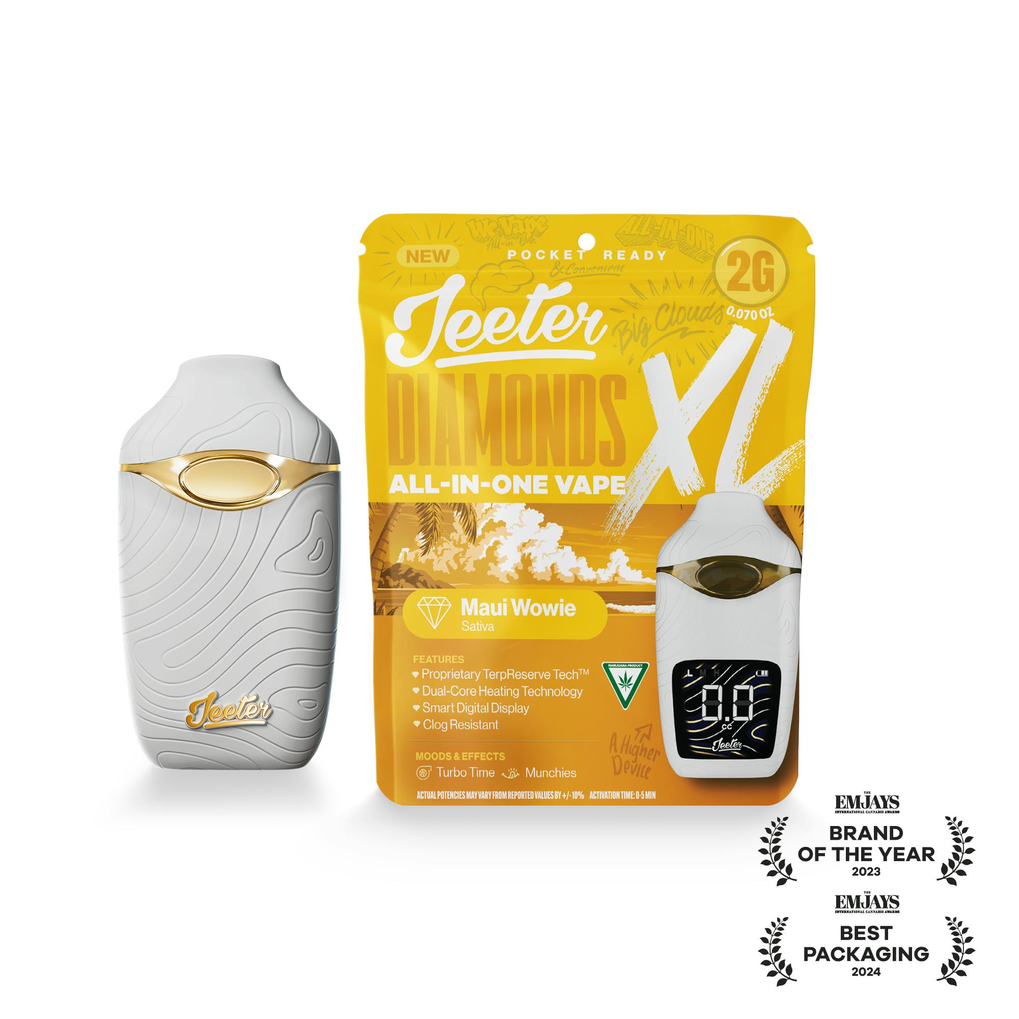 Jeeter - Jeeter | Maui Wowie | Diamonds XL 2G All-In-One Vape - 1