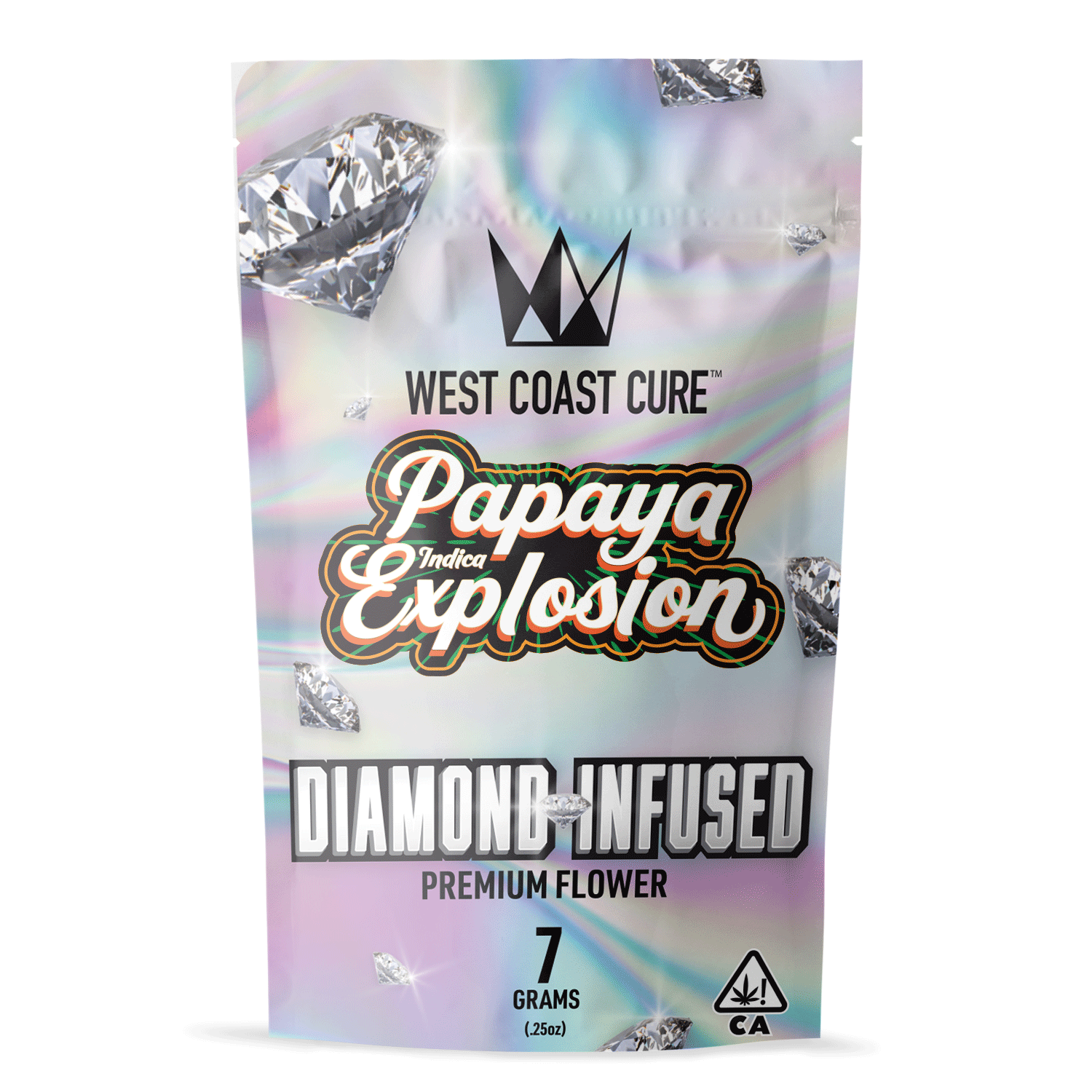 West Coast Cure - Papaya Explosion - 7G Diamond Infused Premium Flower - 1