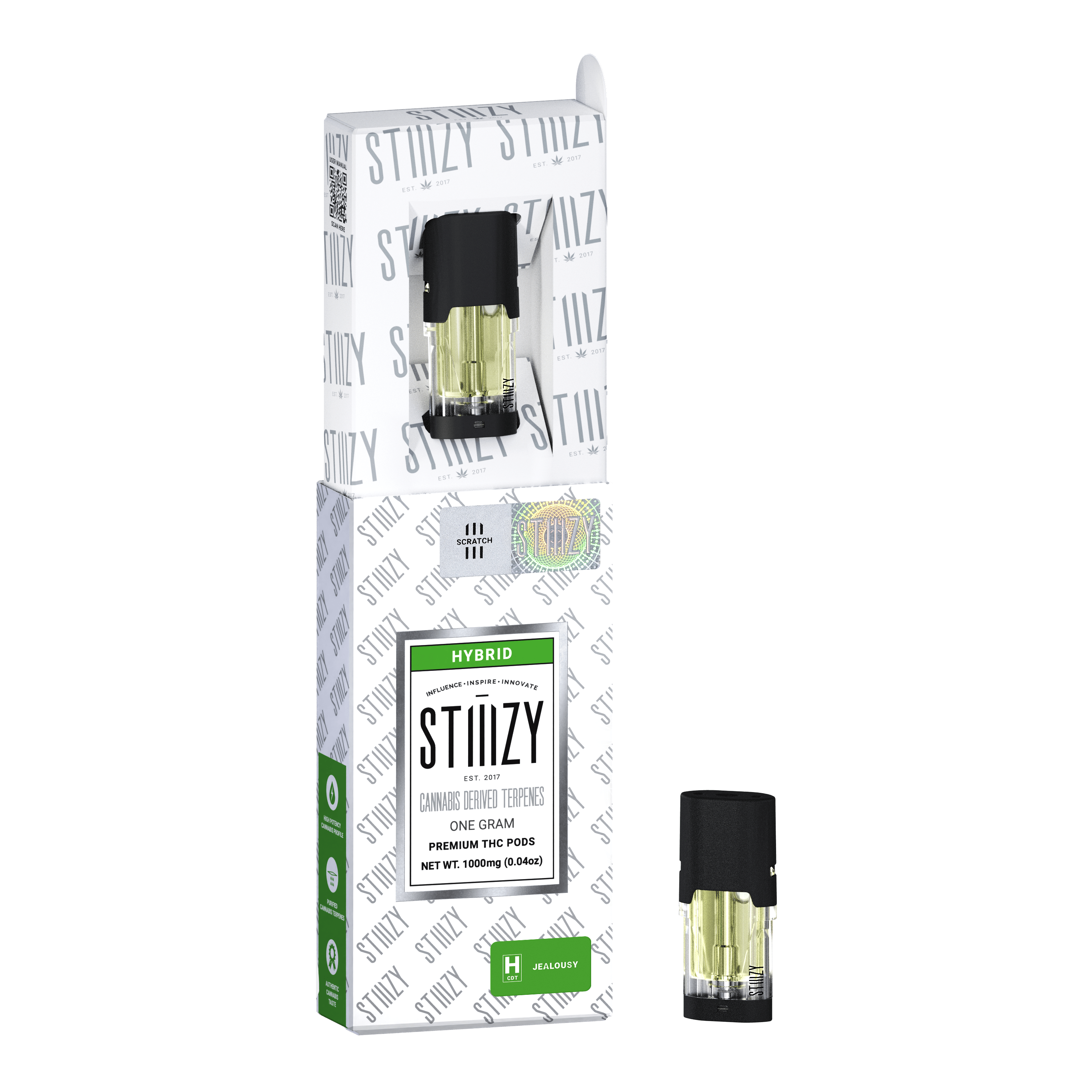 STIIIZY - JEALOUSY - CANNABIS DERIVED TERPENES POD 1G - IL - 1