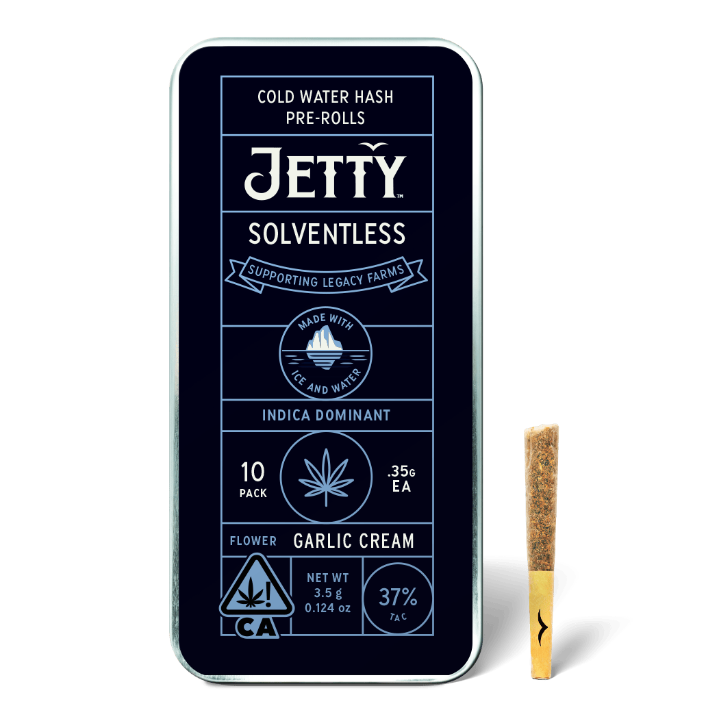 Jetty Extracts - Garlic Cream | Live Rosin Infused Minis | 0.35g each | 10pk - 1