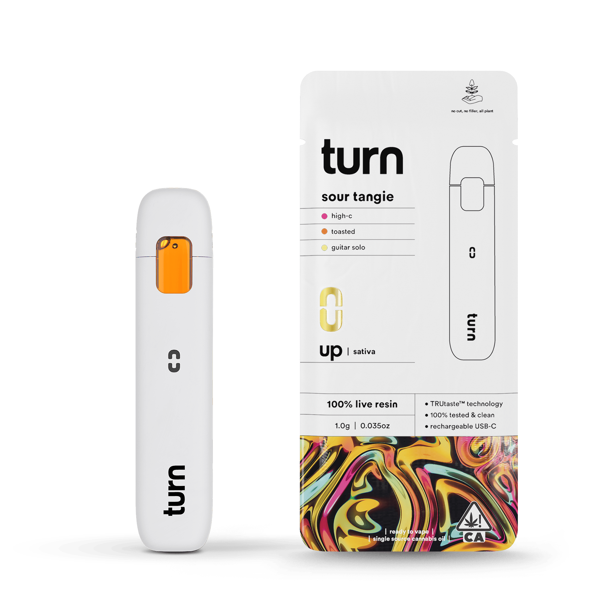 turn - Sour Tangie | 100% Live Resin | AIO | Sativa - 1