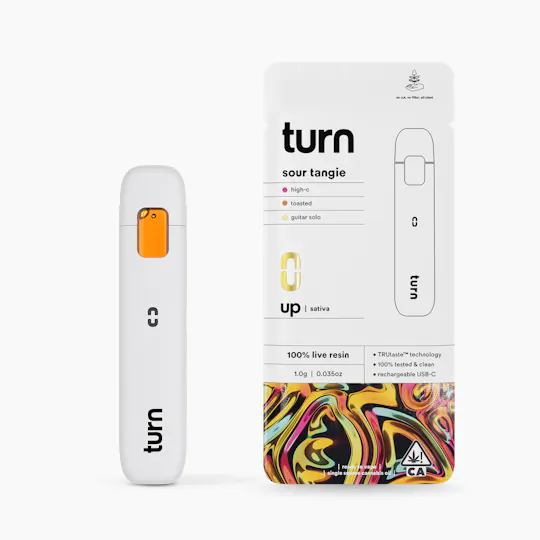 turn - Sour Tangie | 100% Live Resin | AIO | Sativa - 1