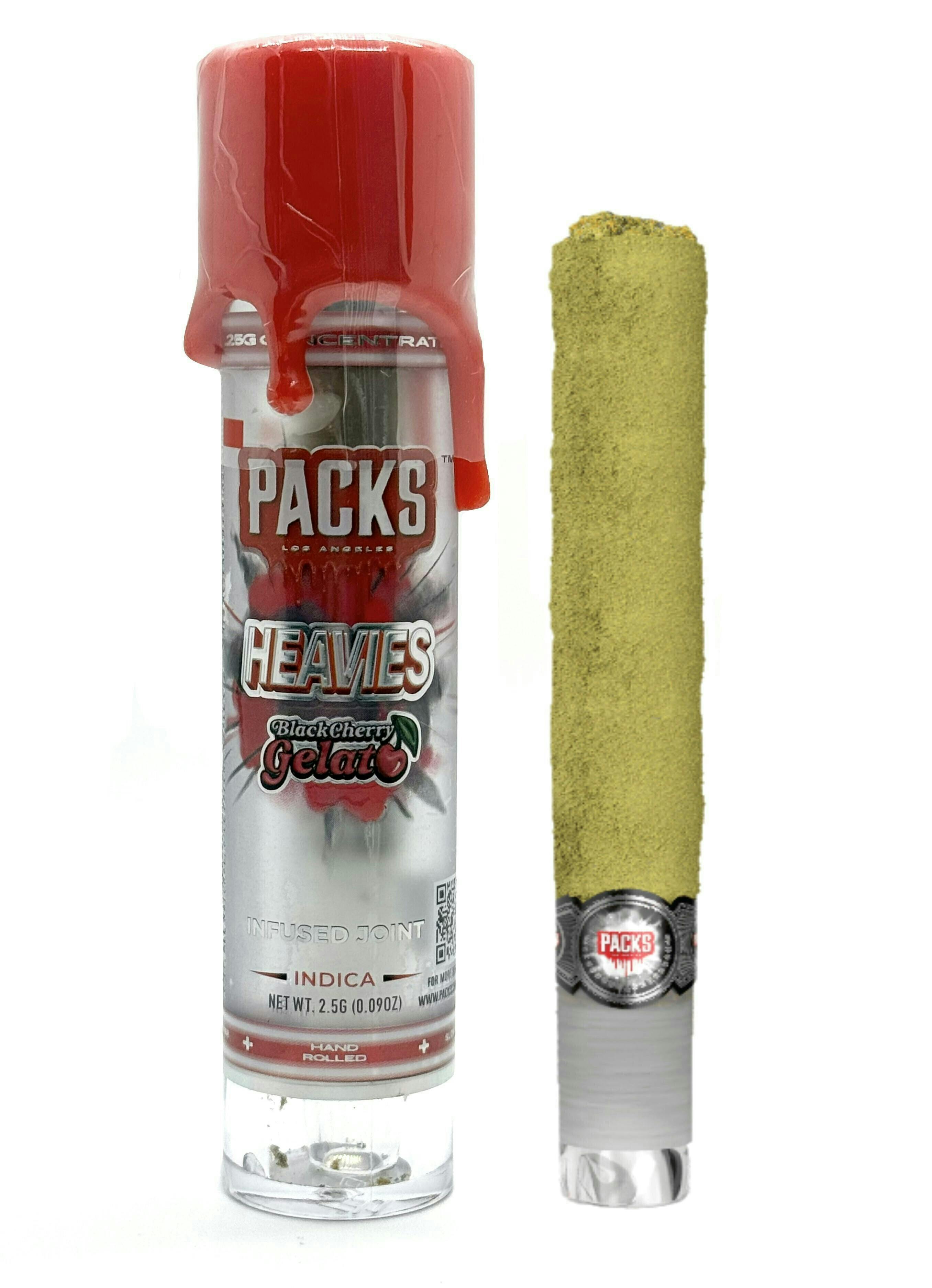 PACKS Los Angeles - Black Cherry Gelato | Infused Joints | 1.25g each | 2pk - 1