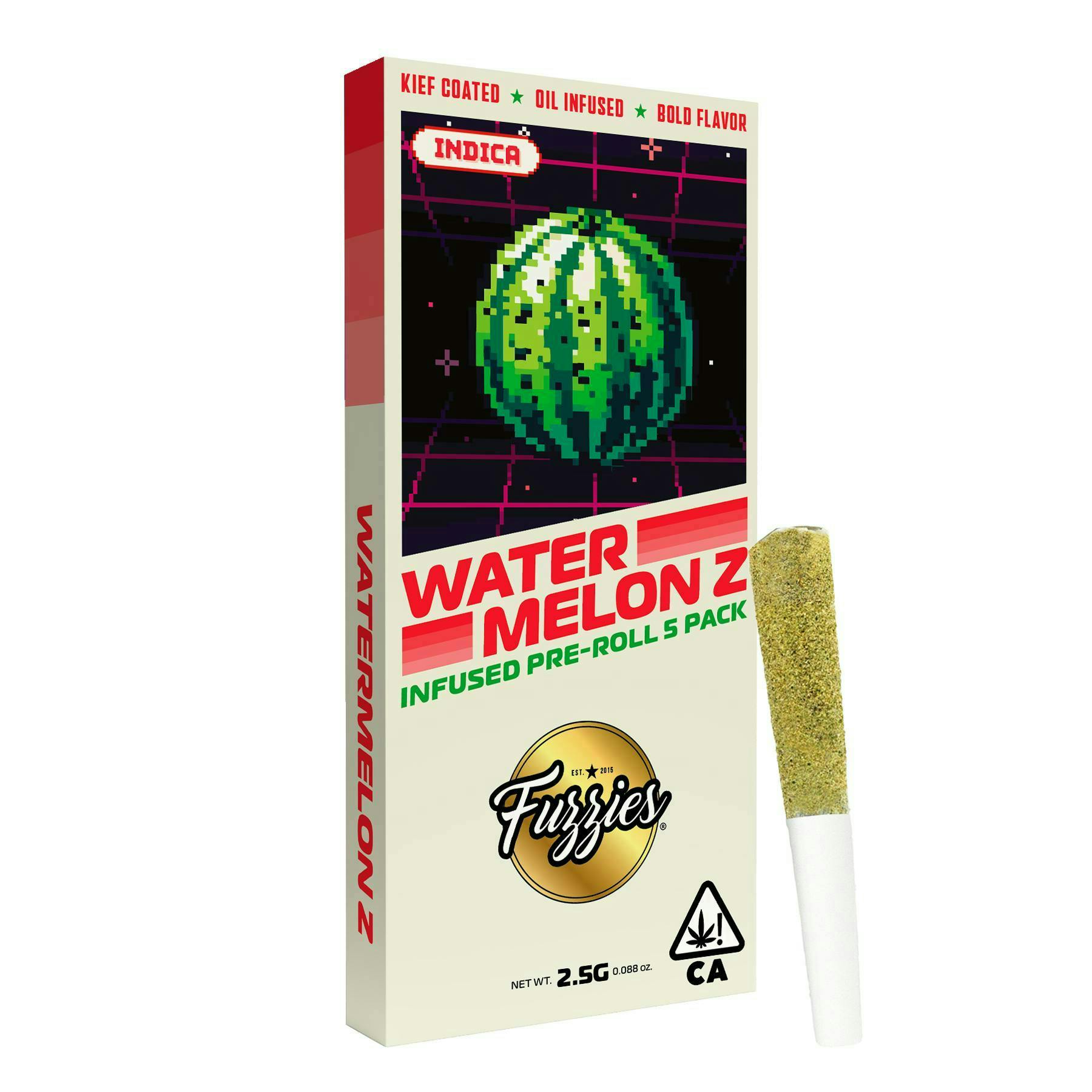 Fuzzies - Originals | Watermelon Zkittlez | Infused Joints | 0.5g each | 5pk - 1