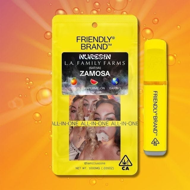 Friendly Brand - Friendly Brand x L.A.F.F. | Zamosa | Cured Nuresin AIO | 1g - 1