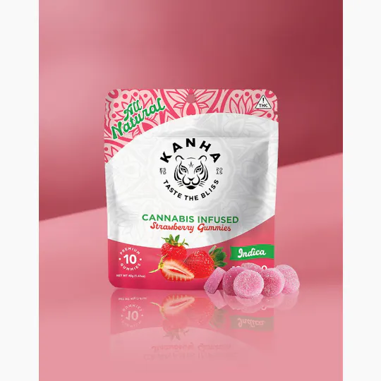 KANHA - Classic | Strawberry Gummies | 100mg | 10ct | 10mg/ea - 1